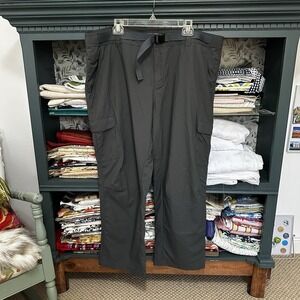Columbia Hiking Outdoor Pants Mens 44 30 Olive Omni Shield Belted 6 Pocket